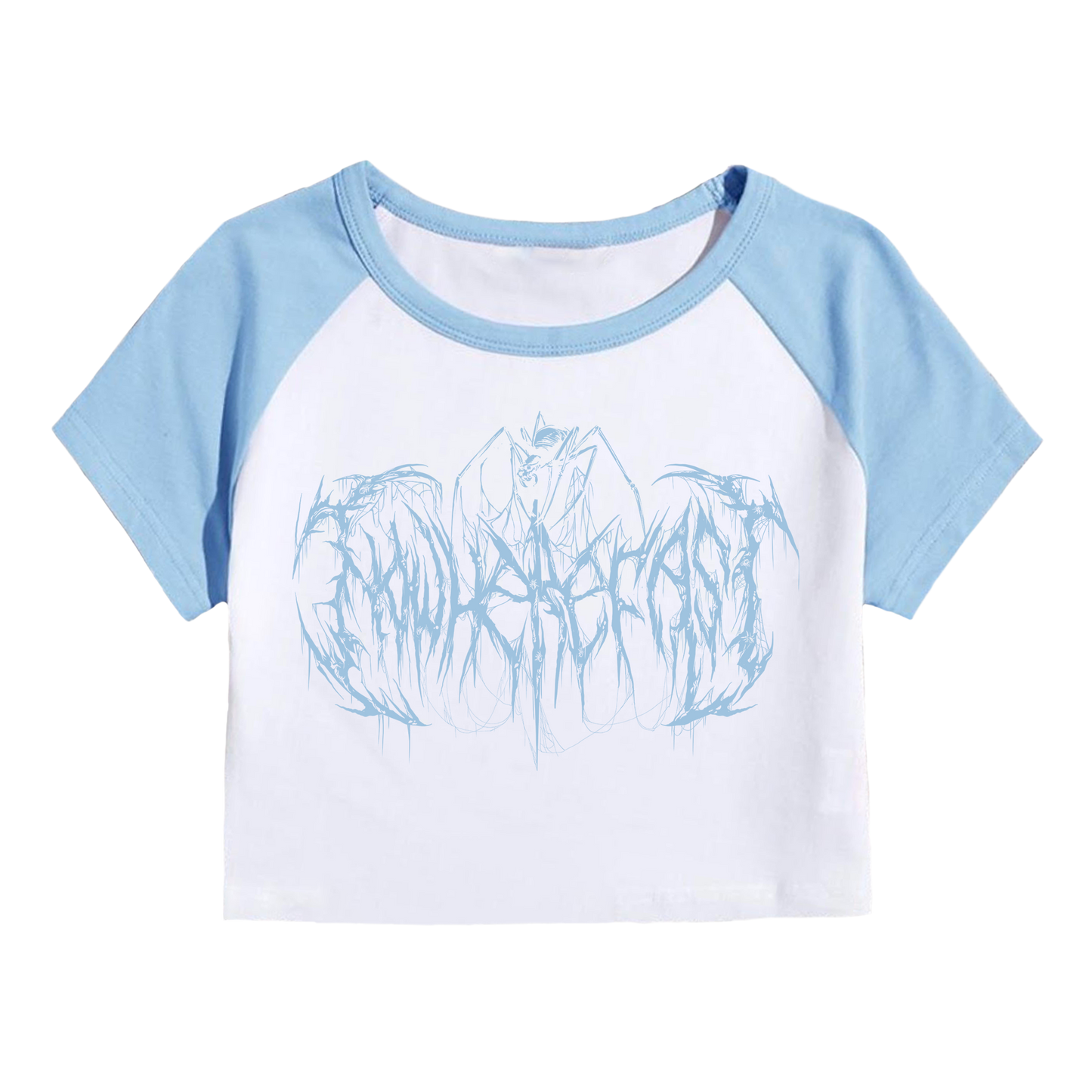Black Widow Baseball Crop Tee