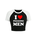 Load image into Gallery viewer, I Heart Pegging Men Raglan
