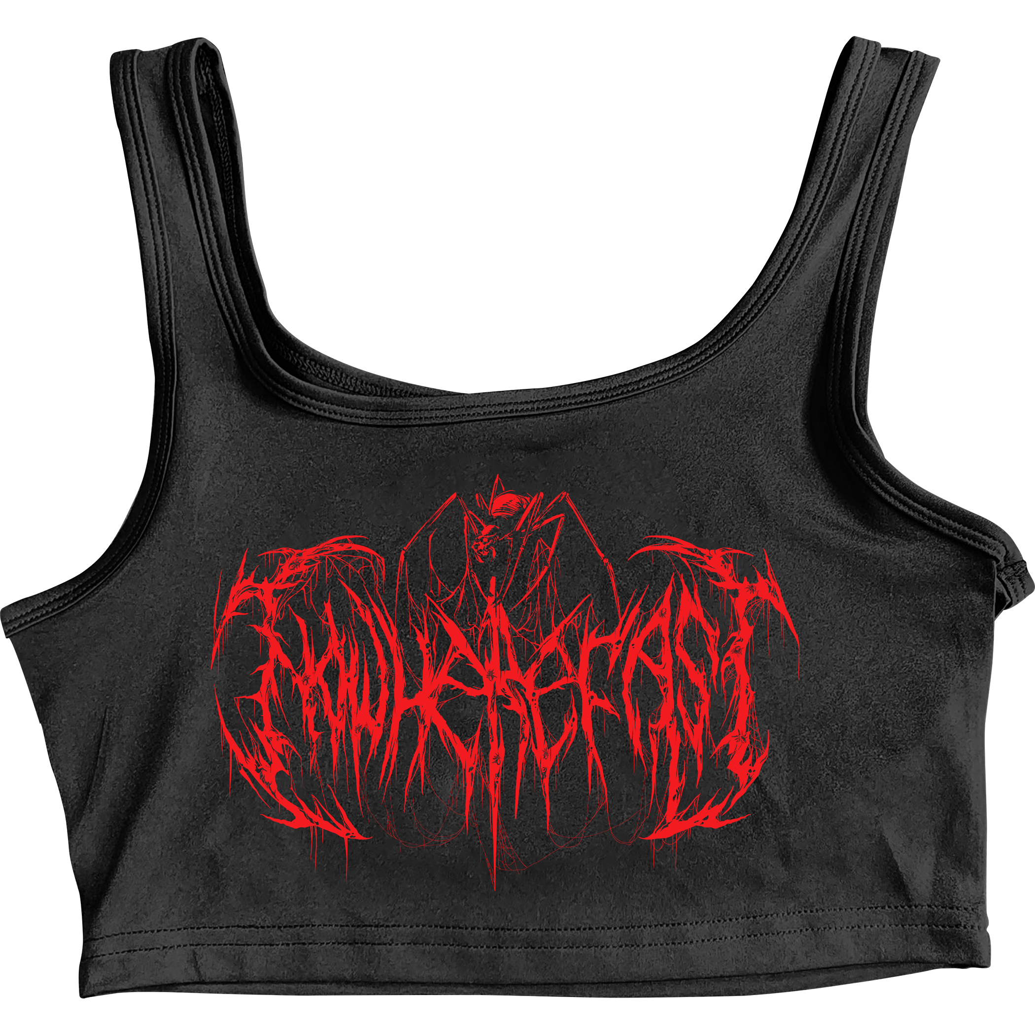 Metal Logo - Black & Red Tank