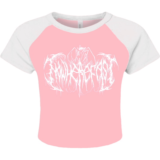 Metal Logo - Pink Raglan