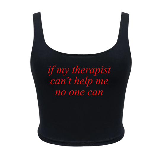 Therapist - Black Tank