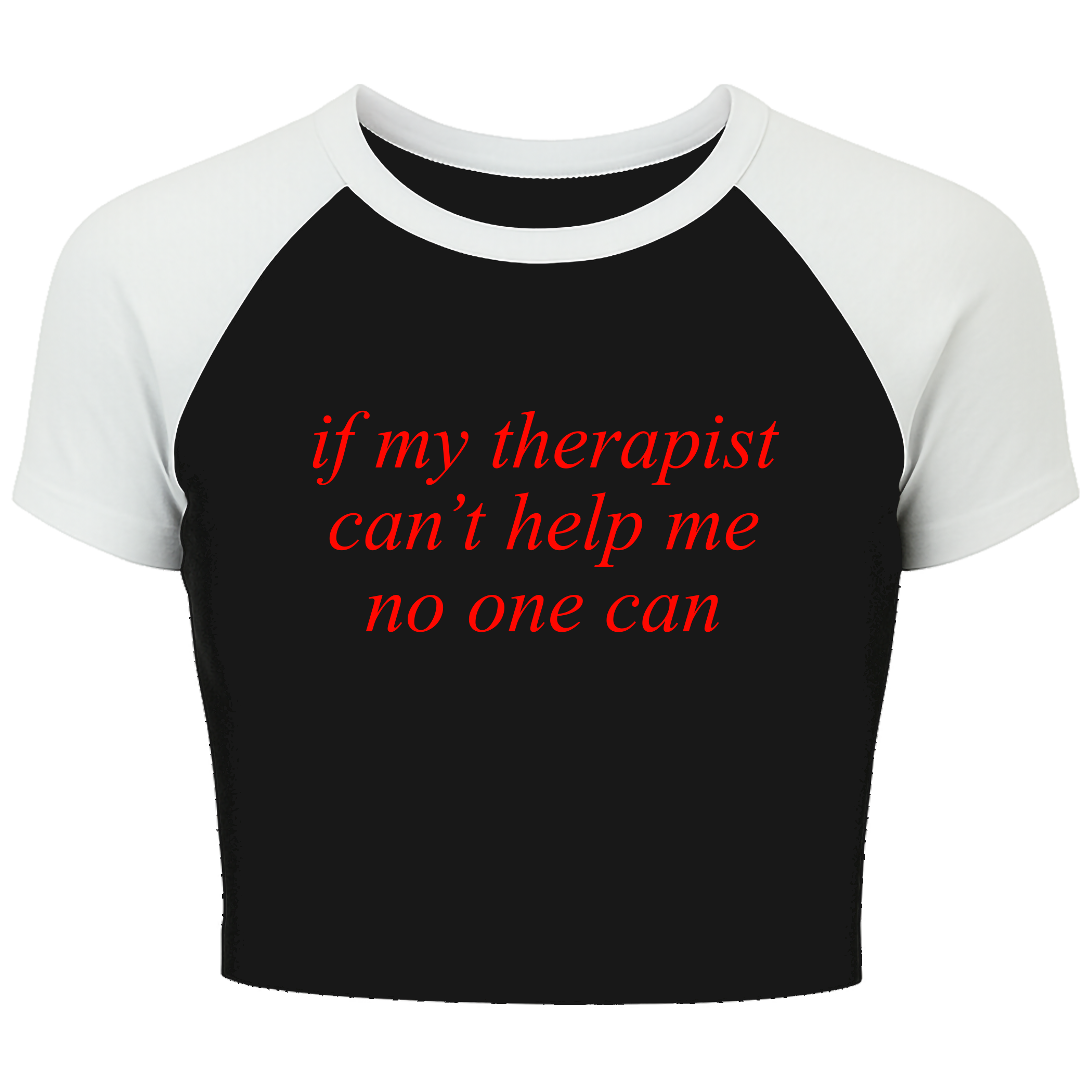 Therapist Black & White Raglan