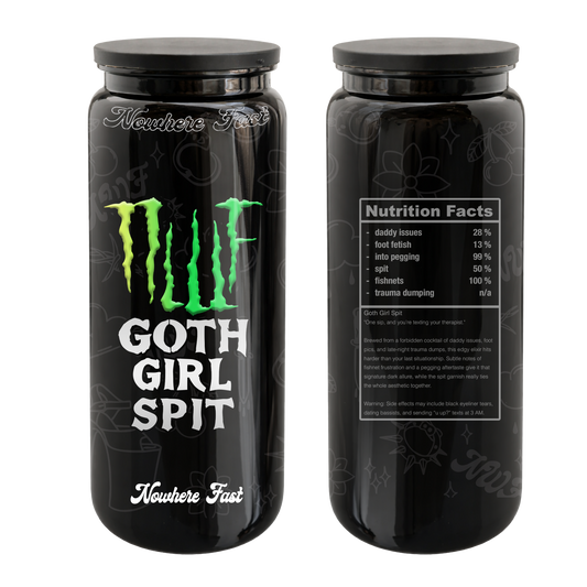 Goth Girl Spit Water Bottle