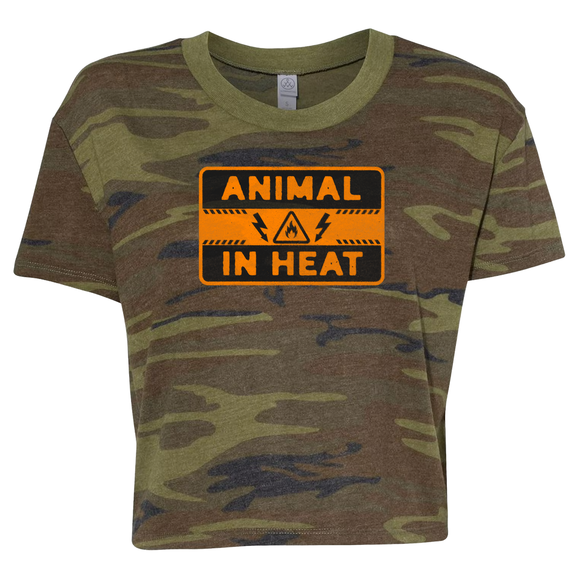 Animal In Heat Camo Crop