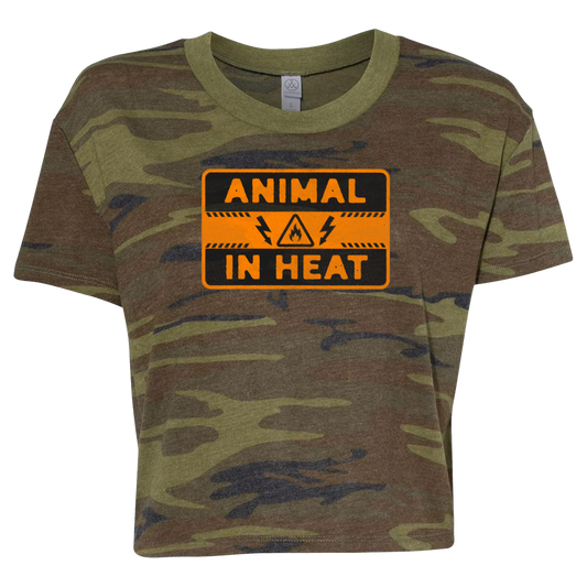 Animal In Heat Camo Crop