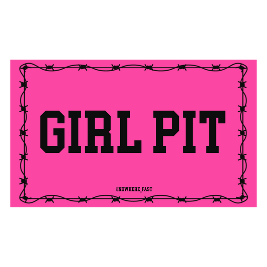 GIRL PIT FLAG 36x24"