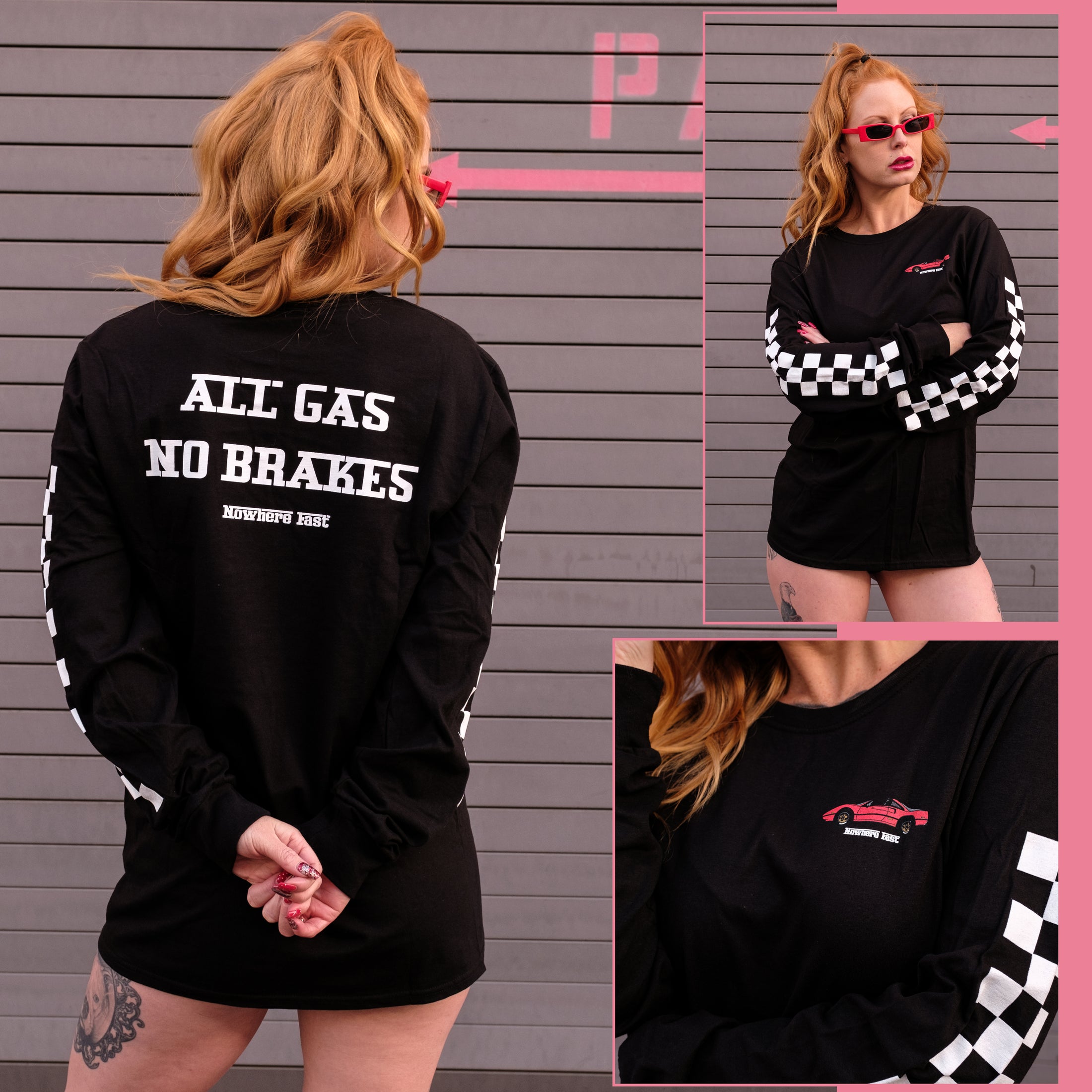 All Gas No Breaks Long Sleeve Tee