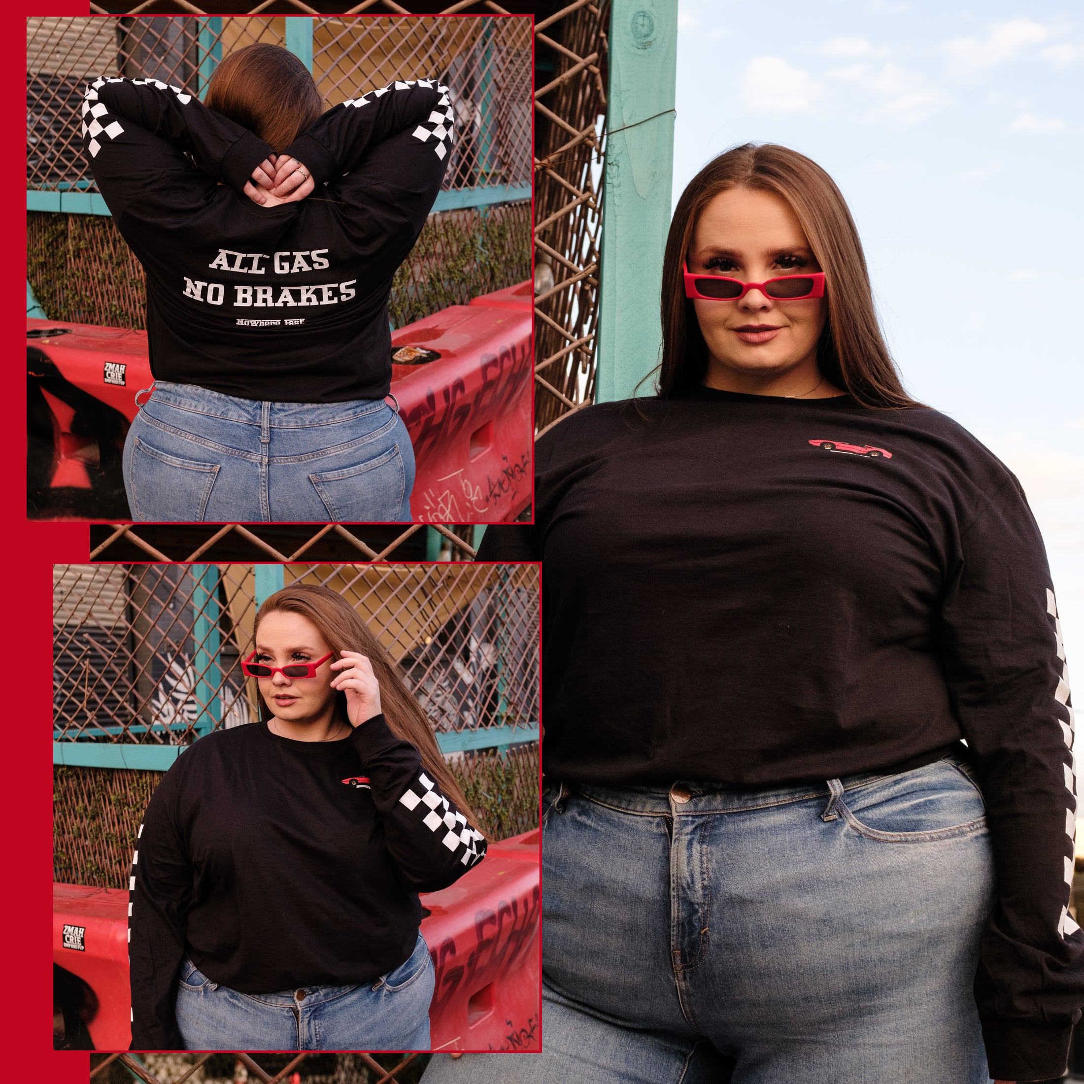 All Gas No Breaks Long Sleeve Tee